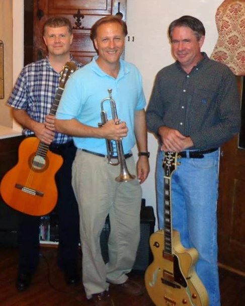 Madison Jazz Society Board Members Jimmy Turner, David Schommer and Alan Hoops performed jazz standards and more at the Hearts of Madison on October 7th.