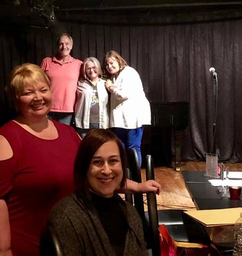 DTM rehearsal - That's Me, Angie, Bev & Dionna and our beloved Rick. My last time performing with him...so grateful!