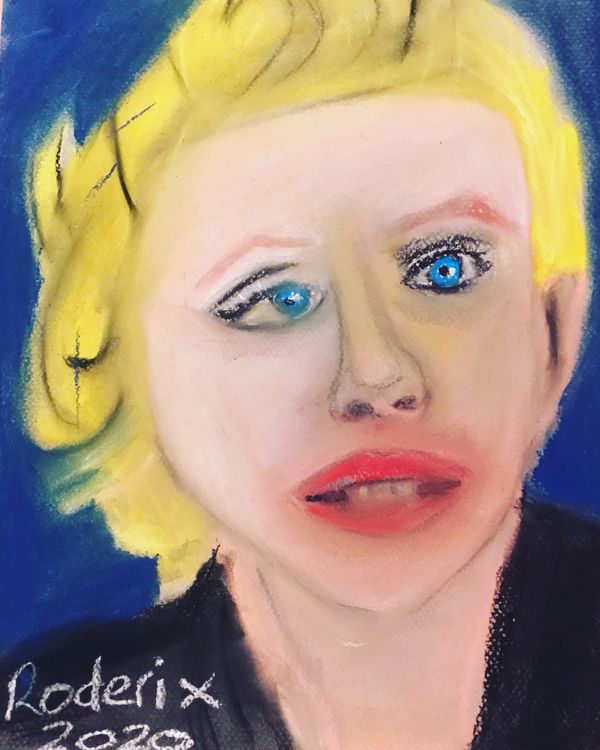 Another pastel drawing inspired by my song The Girl Who Cried Wolf.
