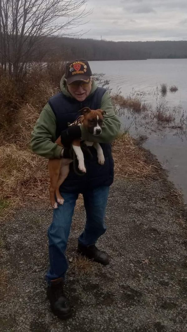 Nellie and her favorite human.