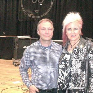 With Jennifer Batten at the Band on the Wall, Manchester.