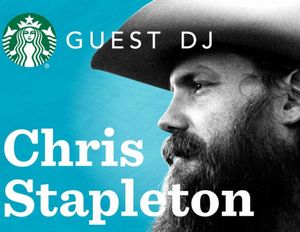 Chris Stapleton serves as DJ for Starbucks. 