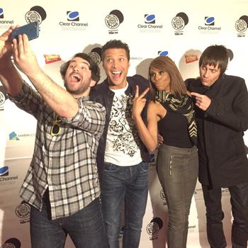 Alex Brightman, Justin Guarini, Deborah Cox and Tony Vincent. CREDIT: Broadway World/Twitter (@BroadwayWorld)