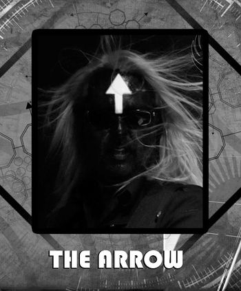 The Arrow as seen live at Docker's Guild shows. The Arrow is the personification of The Arrow of Time, a concept related to Entropy (S = kB ln Ω), which is a measure of the disorder or chaos within a system. It is Jack Heisenberg's main research subject. As a fundamental property of the Universe, it reside in the same metaworld as Eternity.