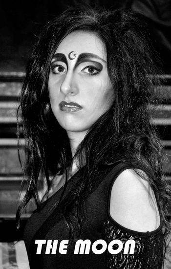 The Moon (Dark Islam) as seen in the short film "Darwin's Tears". She is the personification of corrupted, fanatical Islam, a creation of ZZ-999.