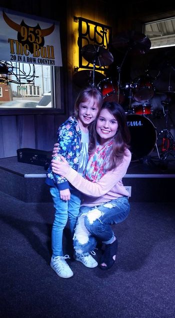 This little girl is super cute and a HUGE Fan! :) - Dusty Boots Saloon and Eatery held an acoustic night with me via 95.3 The Bull