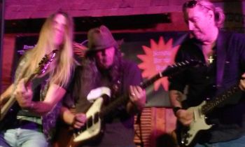Jeff Howell (Foghat), Rastus & Paul Nelson (Johnny Winter Band) 11/18/17 Porky's Roadhouse Port Charlotte, FL