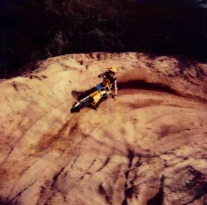 ...And quickly learned how to "motocross" in the treacherously deep sands of Southwest Georgia...