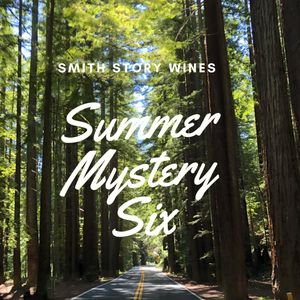 redwood trees along hwy ca 128 in the anderson valley summer mysterday six pack text for smith story wines 
