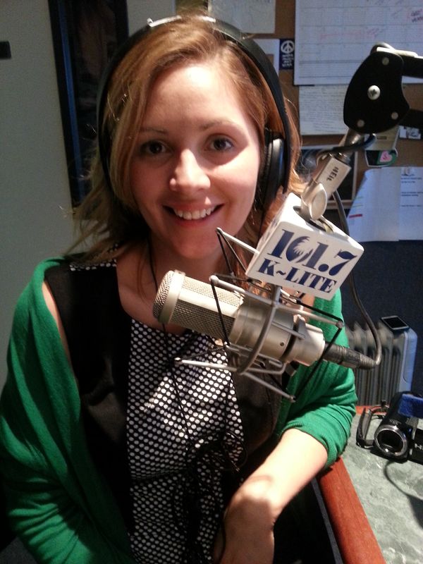 At an interview on the Morning Show with Gary and Catherine on K-Lite 101.7FM in Santa Barbara.