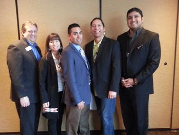 2014 Wisconsin Governor's Conference on Tourism, Cultural and Tribal Tourism PanelPictured from left: Drew Nussbaum, Siobhan Marks, Darren Thompson, Mark Denning, and Ernie Stevens III