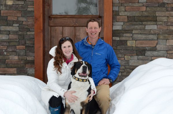 Holly and Jeff Webb, with Wookie. February 2012.