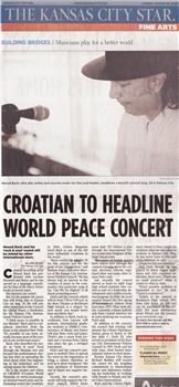 Kansas City, August 29, 2009 World Peace Concert. Wonderful memories. Learned that Walt Disney was born there. We rehearsed at the school where he went to school.