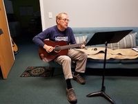 Jim working on a new song