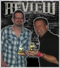 Our first awards:
Dave and Matt proudly displaying their take-home hardware from the 2013 RMA's!