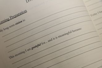 Left page has morning exercises