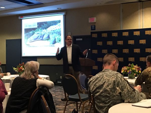 Tony leading a training session for the US Army 10th Mountain Division at Fort Drum, New York