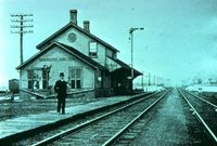 Scarborough Junction, looking east ca 1910. The branch to Uxbridge and beyond is to the far left. Dave Spaulding Collection.