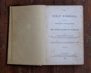 1st ed., previously owned by medium, Robert A. Ferguson (1856) • Andrew Jackson Davis, "The Great Harmonia, Vol. IV"