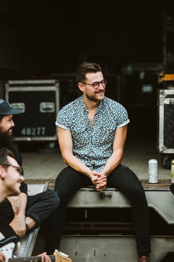 Bud Rice and band before hitting the stage at NDG Summer Fest 2018
photo: Steve Walsh