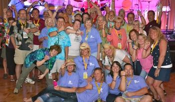 The gang from Flipperstock in St. Louis..lovin' the Living Like a Pirate For DJ Jeff tee's everyone front and center are wearing, thanks!