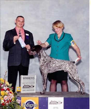 Ch. Olde Ridge Woodland Hunter "Parker" bred by Bonnie and Dennis Matteson owned and loved by Bonita Kipp co-owned by Ann King-Wallace