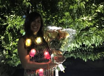 Arts in the Armory, Somverville MA.: This girl just played #inacastle and got mid-show flowers, sent by a fan, from England! Happy!!