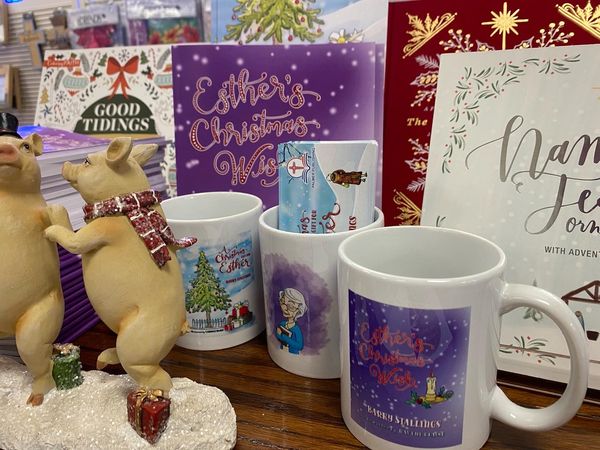 From Christmas display at Cross and Crown Christian Bookstore in Ayden, NC.