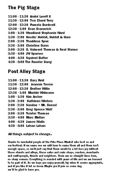 Program page 1.