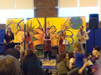 Marbletown Elementary School Valentines Day Party and Gift Fair - we hosted an open mic for kids after the gig - such fun!