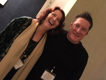 With the wizard of words and fairy godmother of songs Robin Frederick! This lady changed my life and she believed in me when I didn't even believe in myself. Thank you Robin!