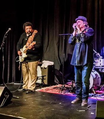 What a treat to meet & play with Jimmy D Lane. He was full of stories of the heyday of Chicago blues.