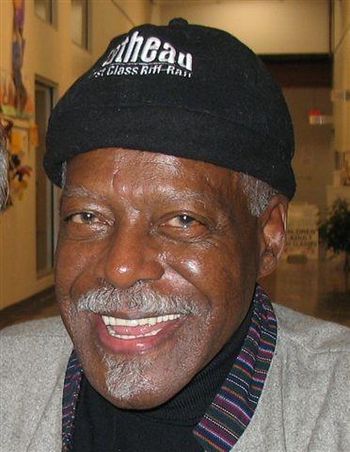 The late Fathead Newman, who we named our band after. He was gracious enough to model one of our First Class Riff-Raff beanies here.