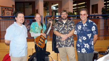 Kiddie gig at Canton Country Day School! With Found Sounds (Matt Dudack, Erynn Krebs, Jeff Neitzke, Wilbur Krebs)