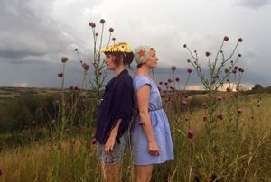 AMBER PHELPS BONDAROFF and TERRI FIDELAK
Ghost & Thing is the creative moniker of Saskatchewan based interdisciplinary artists Terri Fidelak and Amber Phelps Bondaroff. After meeting in 2014 over a suitcase, the pair quickly realized that they had overlapping interests in artists relationships to nature, berry picking and the narrative potency of objects. They both also revealed their (not so secret) crushes on the theatre. Thus, over some pan fried trout and a bottle of gin, Ghost & Thing was born - as a collaborative platform to encourage the playful yet focused learning of new skill, and as a support system in mutual flirtations with performance. Ghost & Thing are thrilled to be exploring their new found entanglements within the collaborative landscape of White Rabbit.
Terri grew up on a farm in Saskatchewan and traveled abundantly after earning degrees in English Literature and Fine Art from the University of Regina. More about Terri at: www.terrifidelak.com
Amber was born in Calgary Alberta, and bounced extensively around the continent before moving to Saskatchewan in 2012. She received a BFA in Interdisciplinary Fine Arts from NSCAD in 2007, and an MFA in Intermedia from the University of Regina, in 2014. More about Amber at: www.amberpb.com
