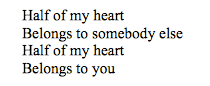 Lyric sheet, vocal only