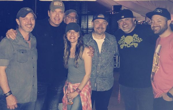 Hanging with Rodney Atkins after we opened for him at the 2019 Route 65 Tent Party