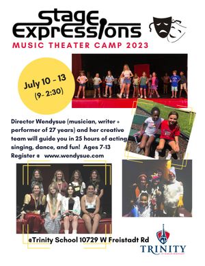 Trinity Lutheran
July 10 - July 13
Full day camp!