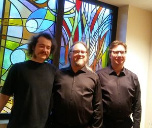 Our fantastic basses-- Luke (Godfrey), Keith (Nick), and David (David)