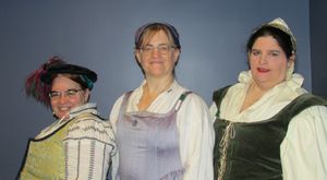 Our Superb Sopranos: Margrett (Kerri-Ellen), Teleri (Sharon) and Gwen (Wendy)