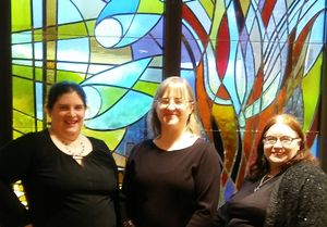 Our Superb Sopranos: Gwen (Wendy), Teleri (Sharon), and Margrett (Kerri-Ellen)