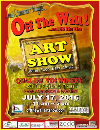 Special Thanks to our Printer, Bill Green - Green's Printing Services, St. Thomas - 2nd Annual OTW Art Show July 17, 2016 & our 1st Annual OTW Show, July 19, 2015