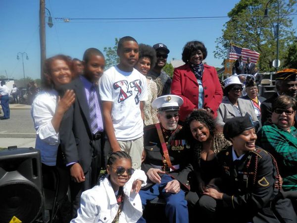 Dad and Councilwoman Dorothy Goosby with the kids and grand's