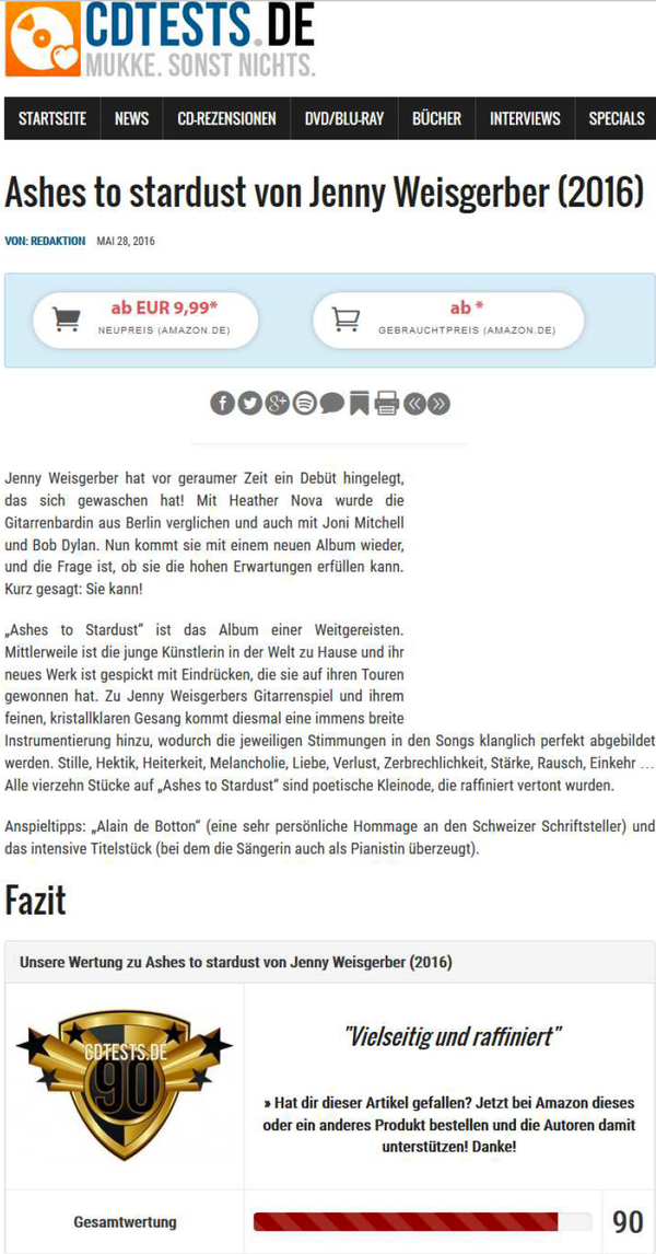 CDTESTS.DE, MAI 2016