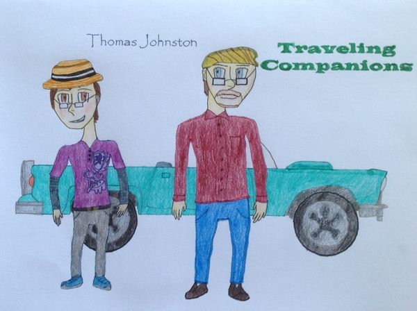 Front Cover of "Traveling Companions" by Americana Singer/Songwriter Thomas Johnston (photo credit: Stephen Johnston).