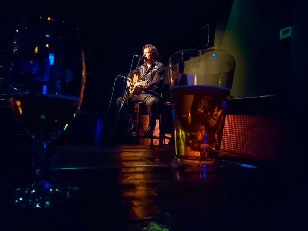 March 13, 2020: solo show, last night before lockdown (photo: Elena Kirschenbaum)