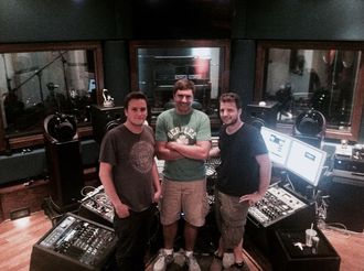 My recording team for Embers Alive, Wes Koz (Producer/Engineer) and Trevor Warren (Drums)