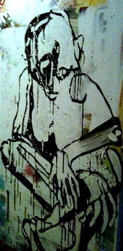 I'm starting to think my idea of what is beautiful is different from yours. Fuck, that explains a lot. 24" X 36" ink on canvas 2010