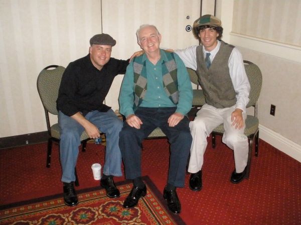 Ben and I with Donegal fiddler PV O'Donnell (RIP).