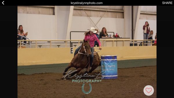 Flippin Fast Time winning the first round of the Peace Country Derby by 5 tenths!